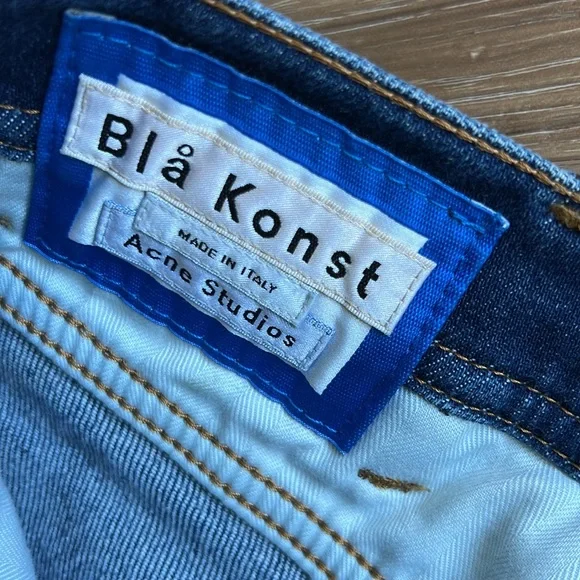 Bla Konst Acne Blue Skinny Jeans Made In Italy